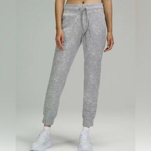 Lululemon Ready to Rulu Jogger Crop Speckle Spritz Jacquard Grey Silver size 18